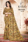 Pranjul Vol 2 By Kiyra Georgette Printed Daily Wear Saree Suppliers In India
